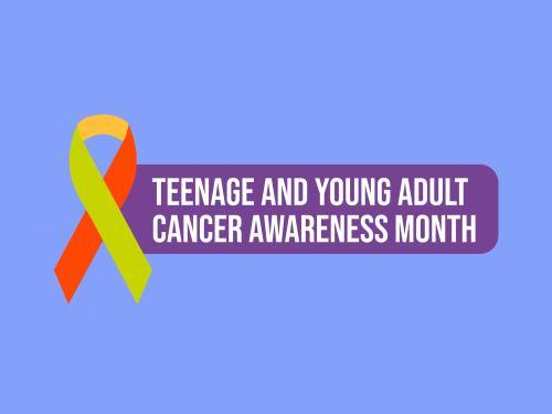 The Teenage and Young Adult Cancer Awareness Month logo 