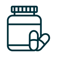 Medicine bottle graphic