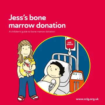 Front cover for storybook Jess's bone marrow donation